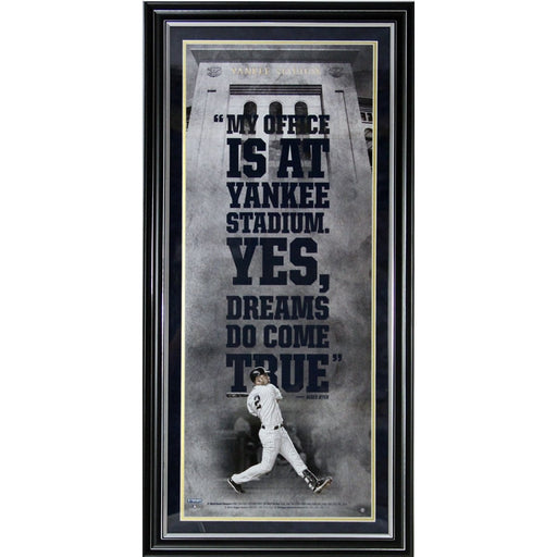 Derek Jeter Yankee Stadium is My Office 15x33 Photo Famed Collage