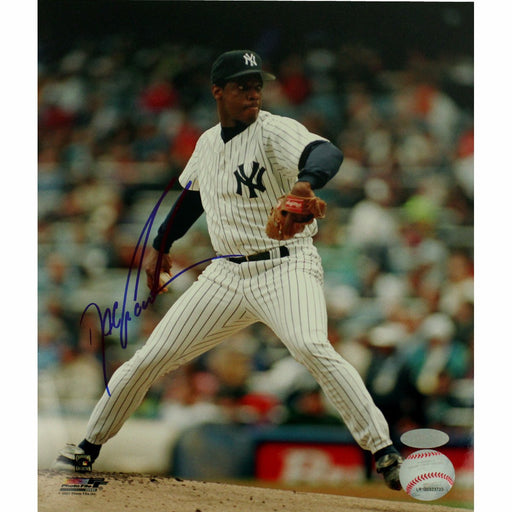 Doc Gooden Yankee Pinstripe Jersey Pitching Vertical 8x10 Photo