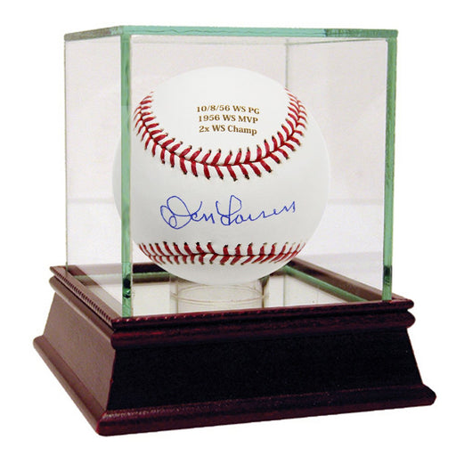 Don Larsen Autographed and Engraved Career Stats MLB Baseball (MLB Auth)