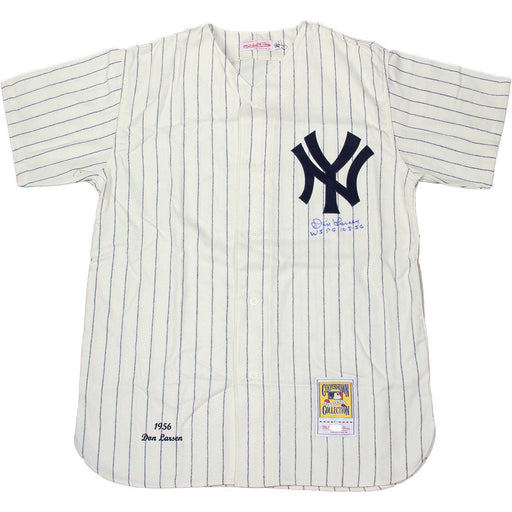 Don Larsen Signed New York Yankees 1956 Pinstripe Jersey w WSPG 10-8-56 Insc