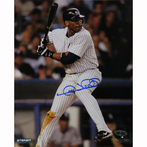 Gary Sheffield New York Yankees Batting Pinstripe Jersey Signed 8x10 Photo