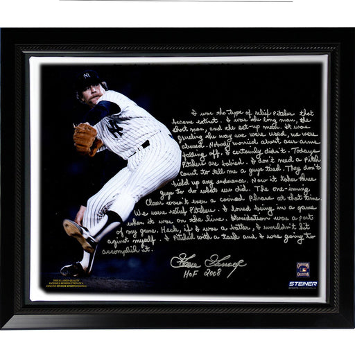 Goose Gossage Facsimile On Closing Story Stretched Framed 22x26 Story Canvas