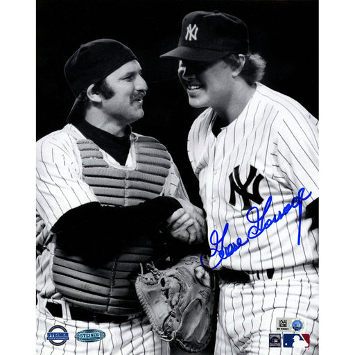 Goose Gossage Signed Standing With Thurman Mon 8x10 Photo (MLB Auth)