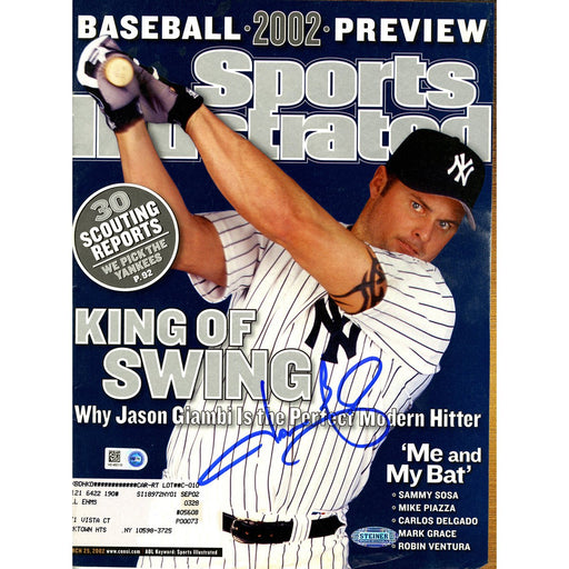 Jason Giambi Signed 32502 Sports Illustrated Magazine (MLB Auth)