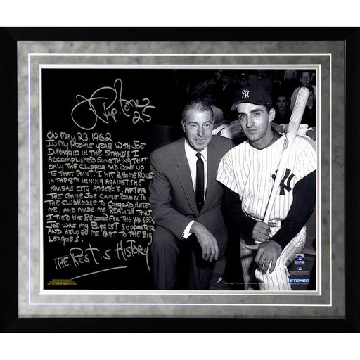 Joe Pepitone Facsimile About Joe DiMaggio Framed Metallic 16x20 Story Photo