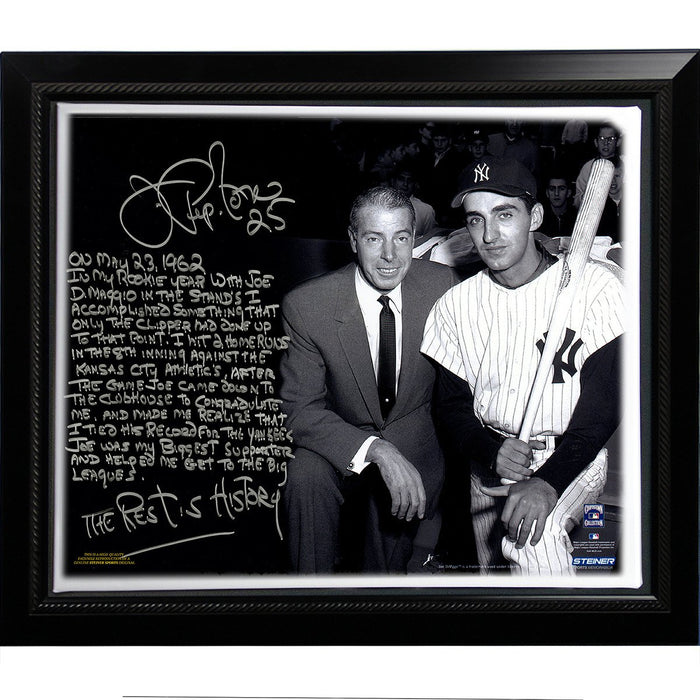 Joe Pepitone Facsimile About Joe DiMaggio Story Stretched Framed 22x26 Story Canvas