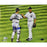 Jorge Posada Shaking Mariano Riveras Hand Horizontal 8x10 Photo (MLB Auth) (Signed by Posada Only)