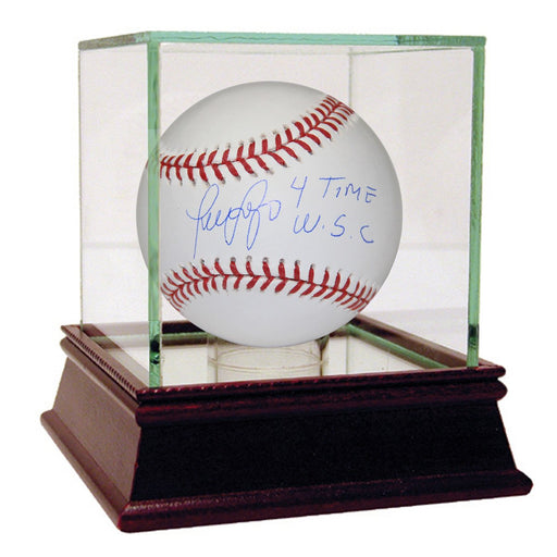 Luis Sojo Signed MLB Baseball w 4X W.S.CInsc.