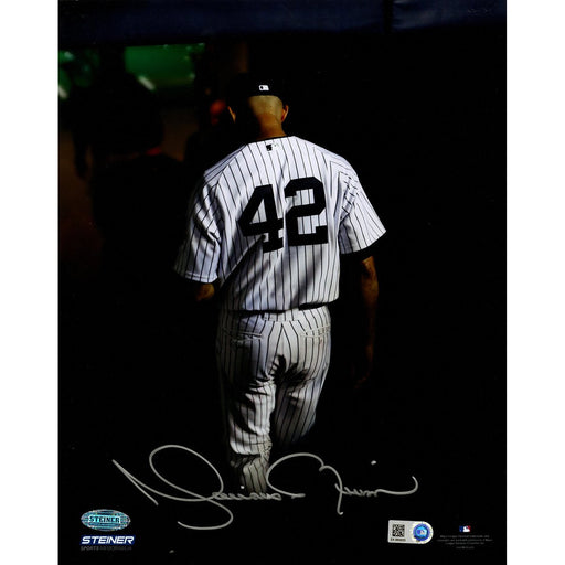 Mariano Rivera Final Exit At Yankee Stadium Signed 8x10 Photo (MLB Auth)