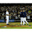 Mariano Rivera Mound wPettitte & Jeter At Yankee Stadium Signed 8x10 Photo (MLB Auth)