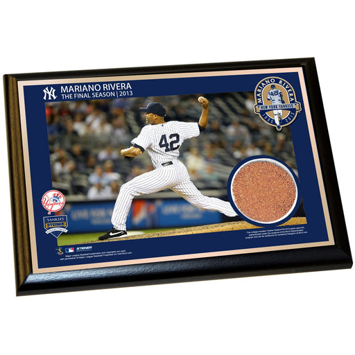 Mariano Rivera New York Yankees Horizontal Pitching Final Season 2013 4x6 Dirt Plaque