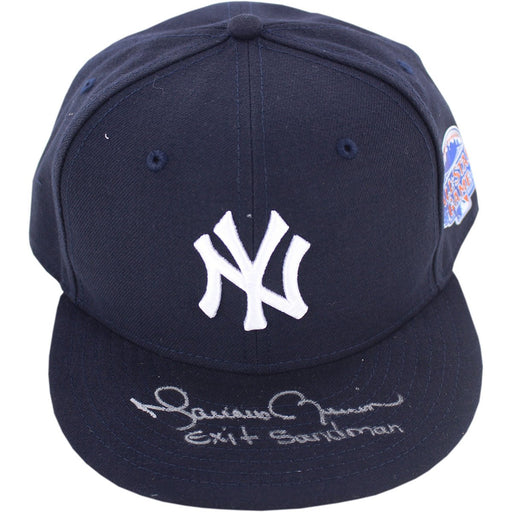 Mariano Rivera Signed New York Yankees Hat 2013 All-Star Patch wExit Sandman Insc.