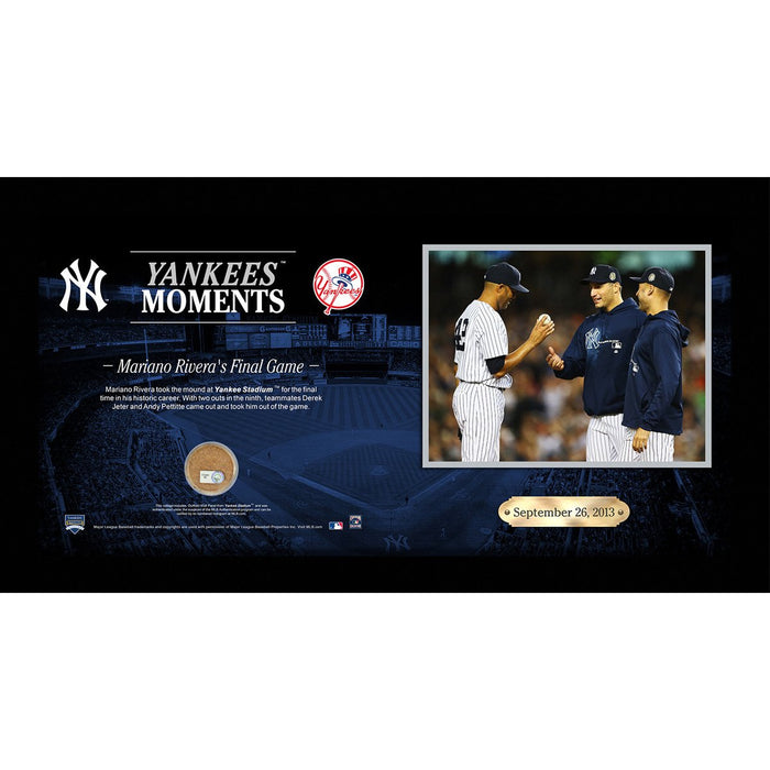 Mariano Riveras Final Game at Yankee Stadium 10x20 Collage w Game Used Dirt