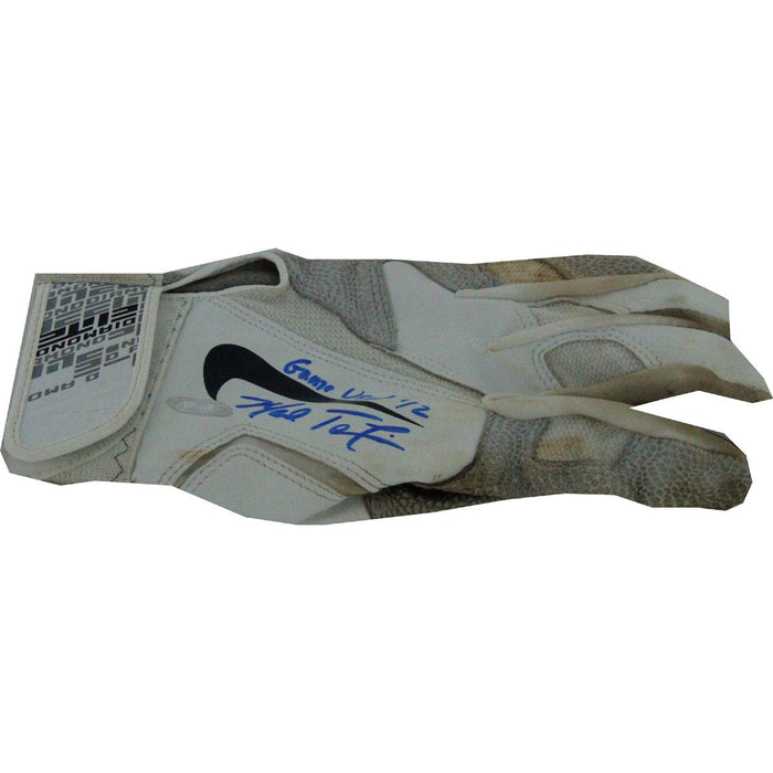 Mark Teixeira Signed SignedGame Used WhiteGrey Nike Batting Glove (Mark Teixeira Signed LOA)