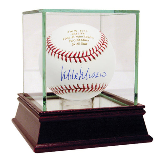 Mike Mussina Autographed and Engraved Career Stats MLB Baseball (MLB Auth)