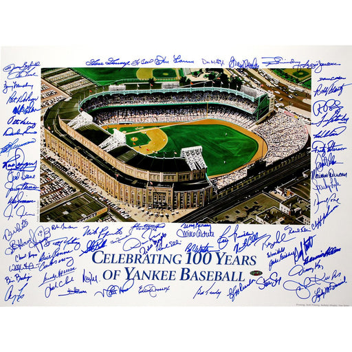 New York Yankees 100 Years of Yankees Baseball 20x24 Photo (72 Sigs)