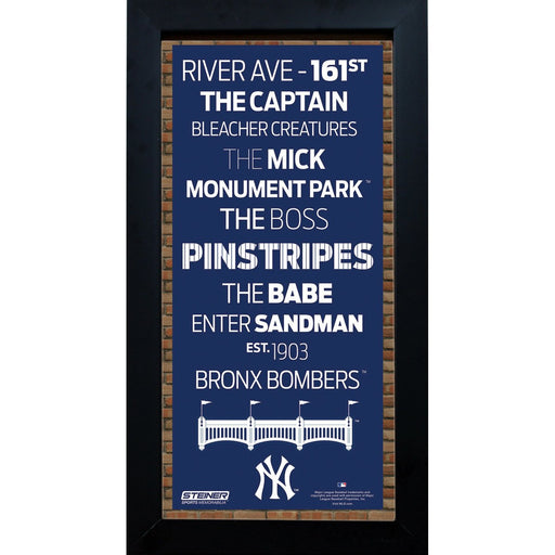 New York Yankees Subway Sign 6x12 Framed Photo