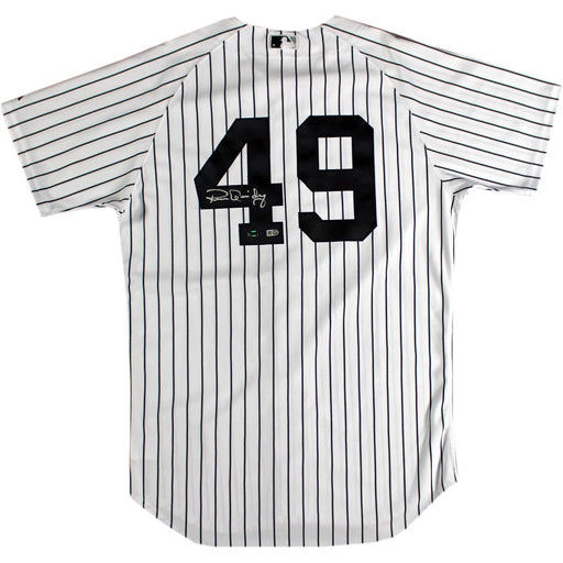 Ron Guidry Authentic Yankees Pinstripe Jersey (Signed on Back) (MLB Auth)