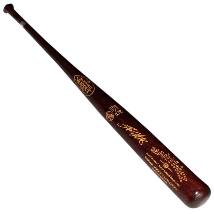 Tino Martinez Signed Commemorative Stat Bat