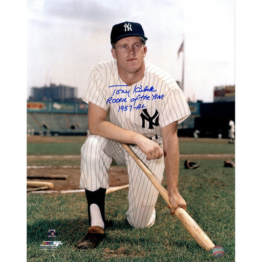 Tony Kubek Kneeling with Bat Signed 16x20 Photo w Rookie of the Year 1957-AL insc (JSA)