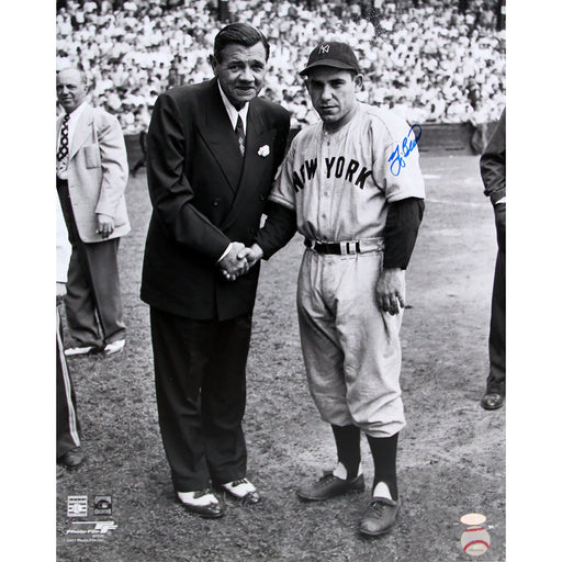 Yogi Berra Babe Ruth B&W 16x20 Photo