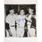 Yogi Berra Signed BW In Locker room With Teammates 8x10 Photo