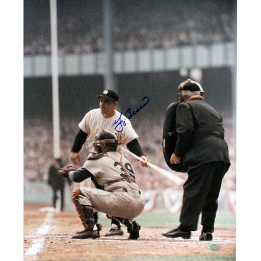 Yogi Berra WS Color 11x14 (Stepping Up To Plate) Vertical Photo SSM Holo