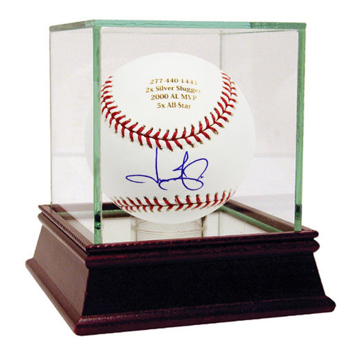 Jason Giambi Autographed and Engraved Career Stats MLB Baseball