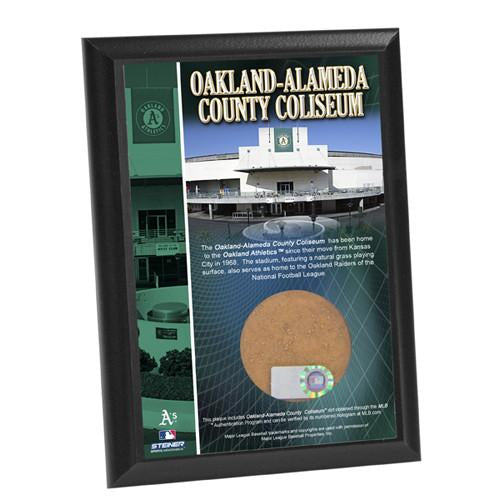 Oakland-Alameda County Coliseum 4x6 Dirt Plaque