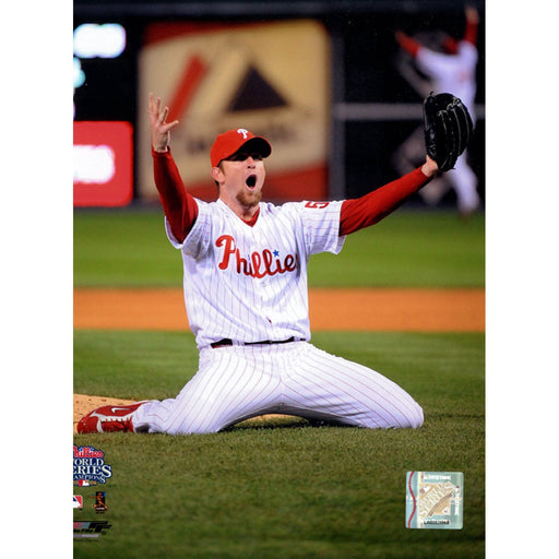 Brad Lidge 2008 WS Last Out Celebration 8x10 Photo