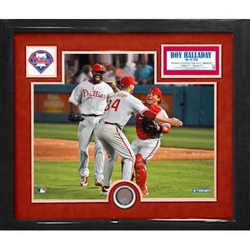 Roy Halladay Perfect Game Celebration 16x20 Dirt Collage