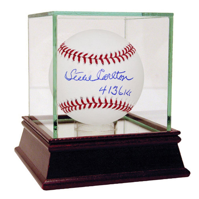 Steve Carlton Signed MLB Baseball w 4136 Ks insc