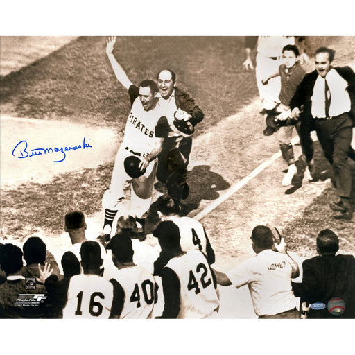 Bill Mazeroski HR crossing home 16X20 Photograph