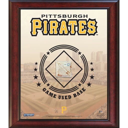 Pittsburgh Pirates Game Used Base 11x14 Stadium Collage