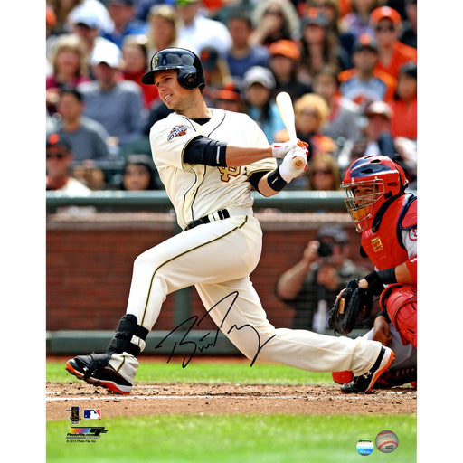 Buster Posey Signed San Francisco Giants Vertical Swinging 16x20 Photo (LOJO Auth)