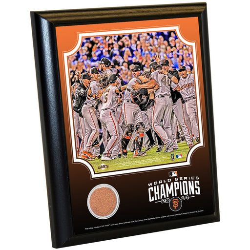 San Francisco Giants 2014 World Series 8x10 Celebration Dirt Plaque