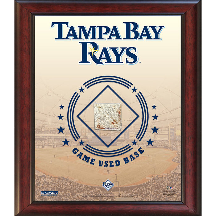 Tampa Bay Rays Game Used Base 11x14 Stadium Collage