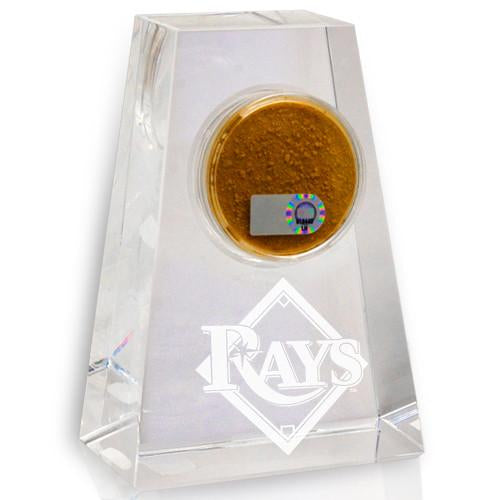 Tampa Bay Rays Taper Crystal w Game Used Dirt