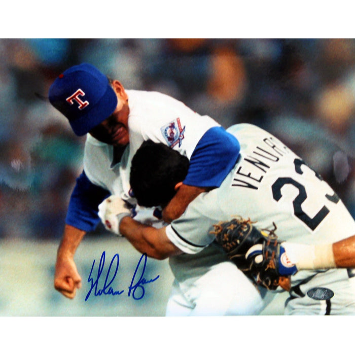 Nolan Ryan Ventura Fight Horizontal 16x20 Photo