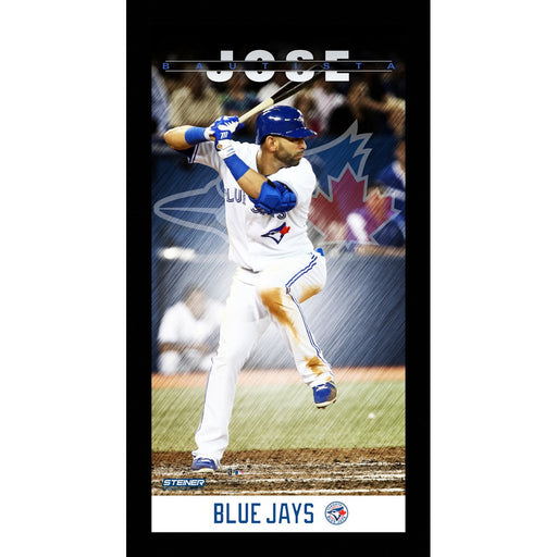 Jose Bautista Toronto Blue Jays Player Profile Wall Art 9.5x19 Framed Photo