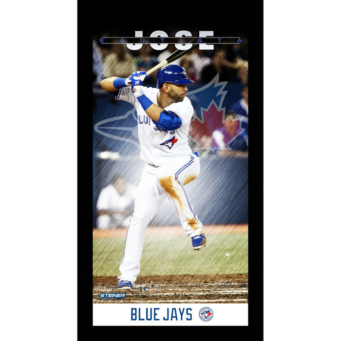 Jose Bautista Toronto Blue Jays Player Profile Wall Art 9.5x19 Framed Photo