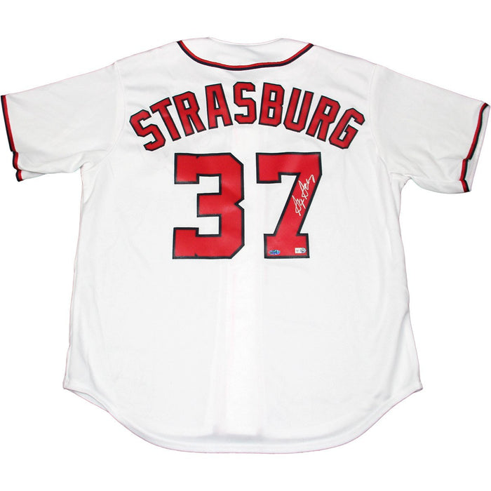 Stephen Strasburg Signed Washington Nationals Home White Jersey (MLB Auth)