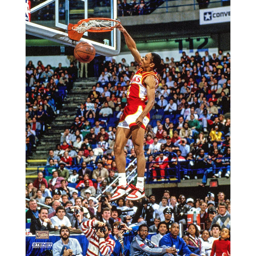 Spud Webb Atlanta Hawks 1986 Slam Dunk Contest 8x10 Photo (Getty 73687335)