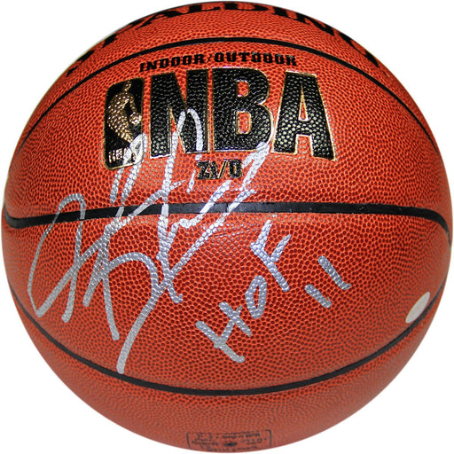 Dennis Rodman Signed IO Basketball w HOF 11 insc.