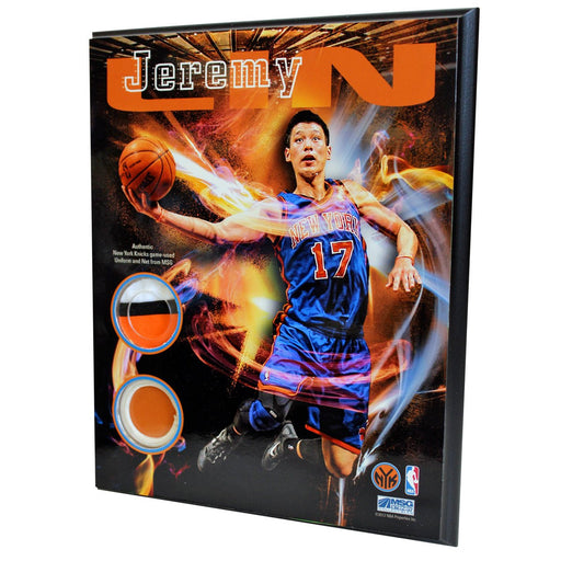 Jeremy Lin New York Knicks 8x10 Game Used UniformNet Plaque