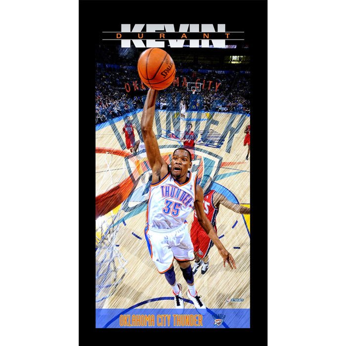 Kevin Durant Oklahoma City Thunder Player Profile Wall Art 9.5x19 Framed Photo