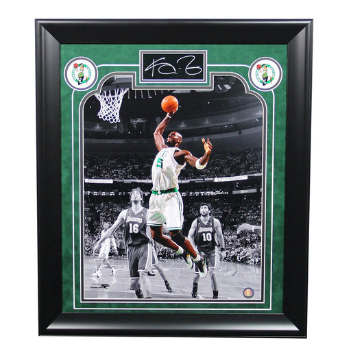 Kevin Garnett Autographed Celtics 16x20 Collage w Split Matte (20x24 7414)