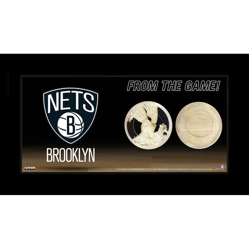 Brooklyn Nets Logo w Net and Uniform Capsule 4x8 Framed Photo