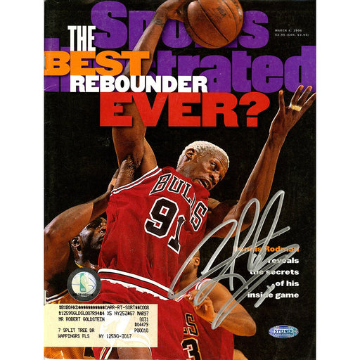 Dennis Rodman Signed 3496 Sports Illustrated Magazine