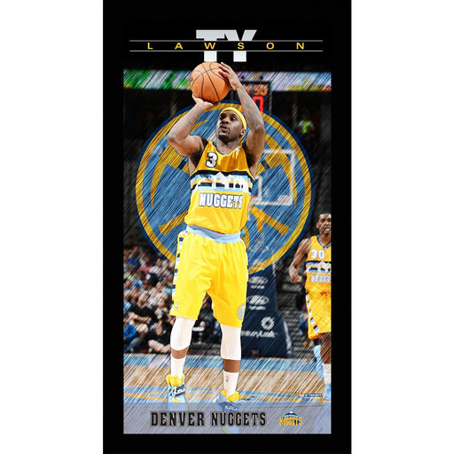 Ty Lawson Denver Nuggets Player Profile Wall Art 9.5x19 Framed Photo